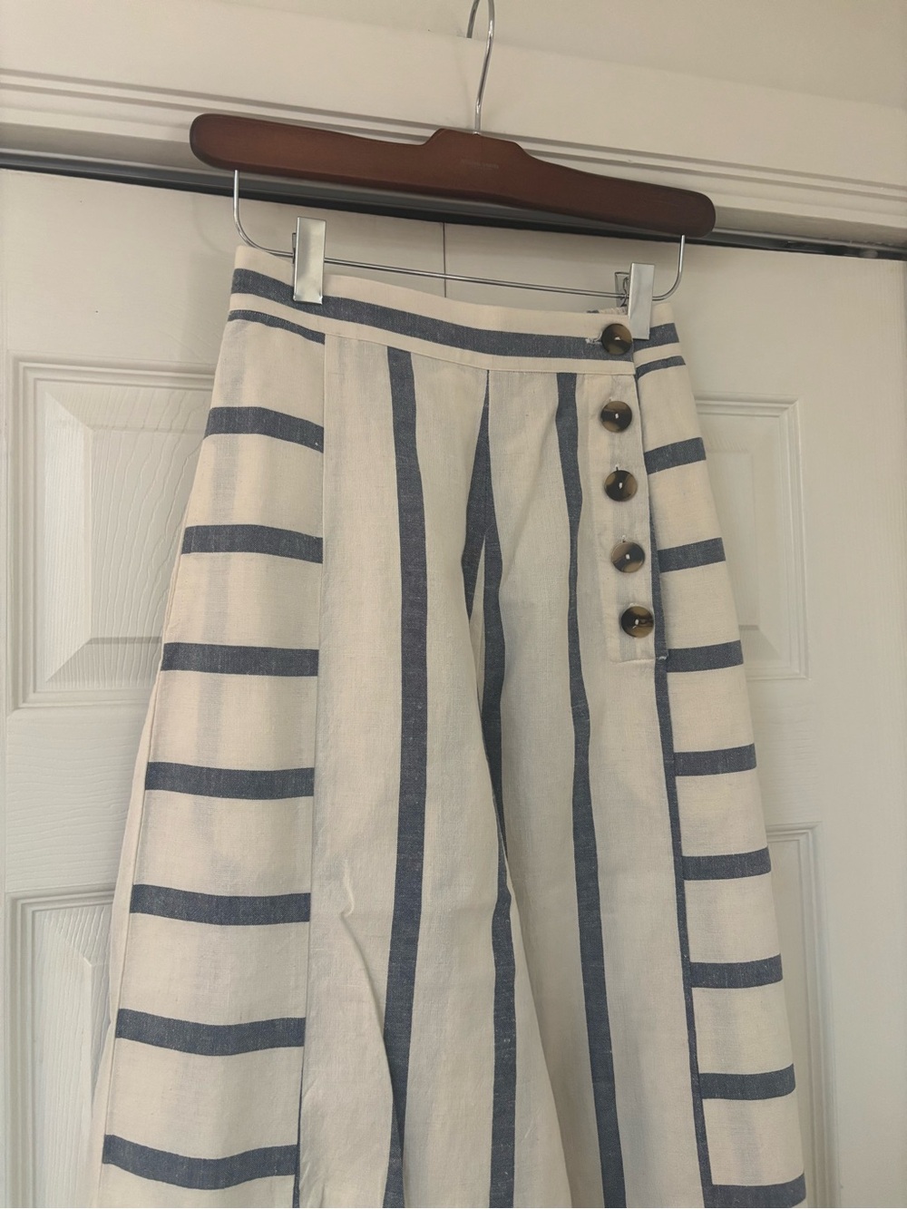 MAEVE ANTHROPOLOGIE Striped Sailor Culotte Pants with Pockets - Picture 6 of 15